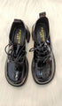 Black Leather Lolita Loafer With Laces
